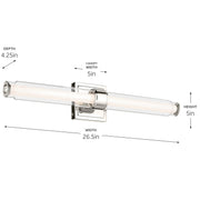 Kichler 55238PNLED LED Linear Bath, Polished Nickel (5)