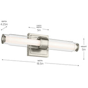 Kichler 55237NILED LED Bath Bar, Brushed Nickel (4)