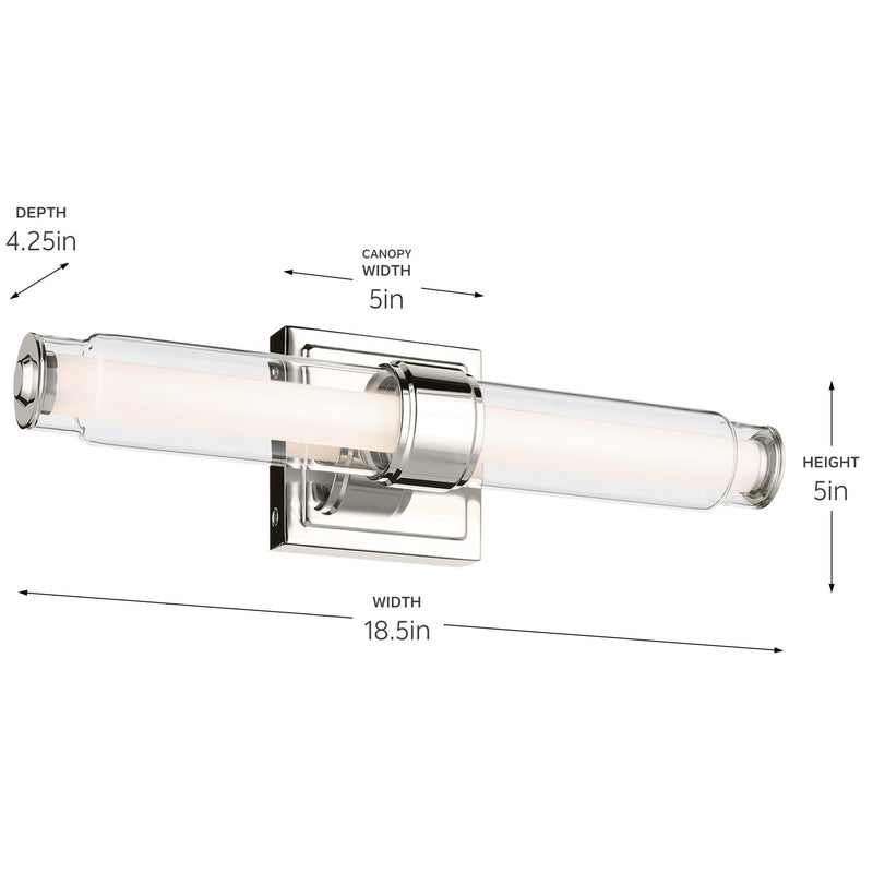 Kichler 55237NILED LED Bath Bar, Brushed Nickel (5)