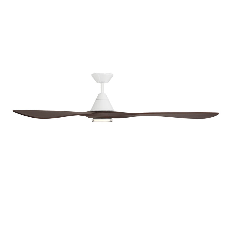 Modern Forms Fans FR-D2504-72L-MW/DW 72"Ceiling Fan, Matte White/Dark Walnut (2)