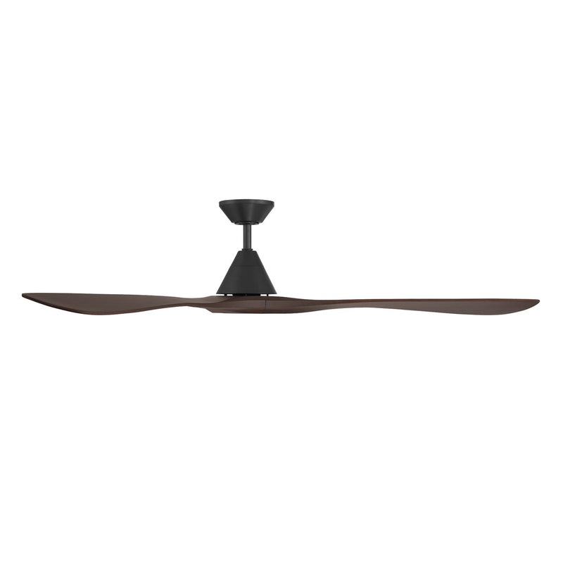Modern Forms Fans FR-D2504-72-MB/DW 72"Ceiling Fan, Matte Black/Dark Walnut (3)
