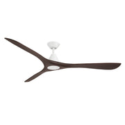 Modern Forms Fans FR-D2504-72-MW/DW 72"Ceiling Fan, Matte White/Dark Walnut (2)