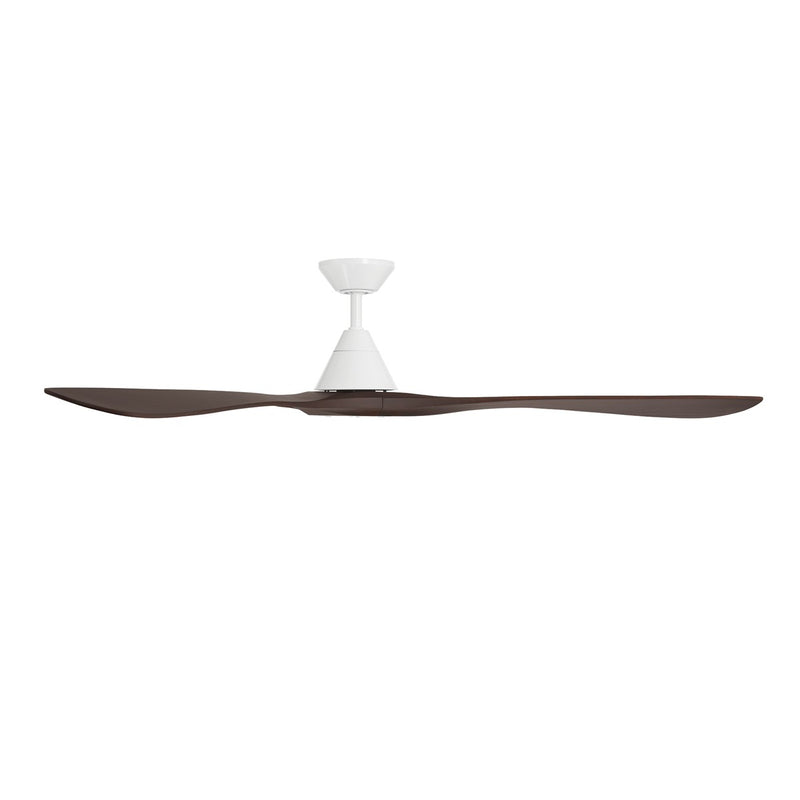 Modern Forms Fans FR-D2504-72-MW/DW 72"Ceiling Fan, Matte White/Dark Walnut (3)