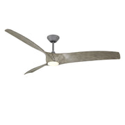 Modern Forms Fans FR-W2006-72L-GH/WW 72"Ceiling Fan, Graphite/Weathered Wood (2)