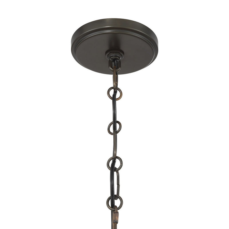 Savoy House 1-1151-4-333 Four Light Chandelier, Mediterranean Bronze/Riviera Brass (5)
