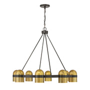 Savoy House 1-1152-8-333 Eight Light Chandelier, Mediterranean Bronze/Riviera Brass (2)