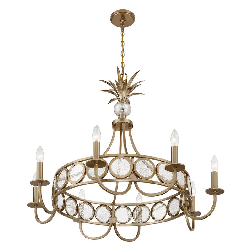 Savoy House 1-1205-8-127 Eight Light Chandelier, Noble Brass (3)