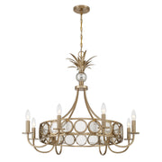 Savoy House 1-1205-8-127 Eight Light Chandelier, Noble Brass (4)
