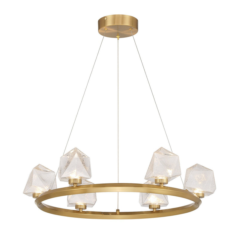 Savoy House 1-1237-6-322 LED Chandelier, Warm Brass (2)