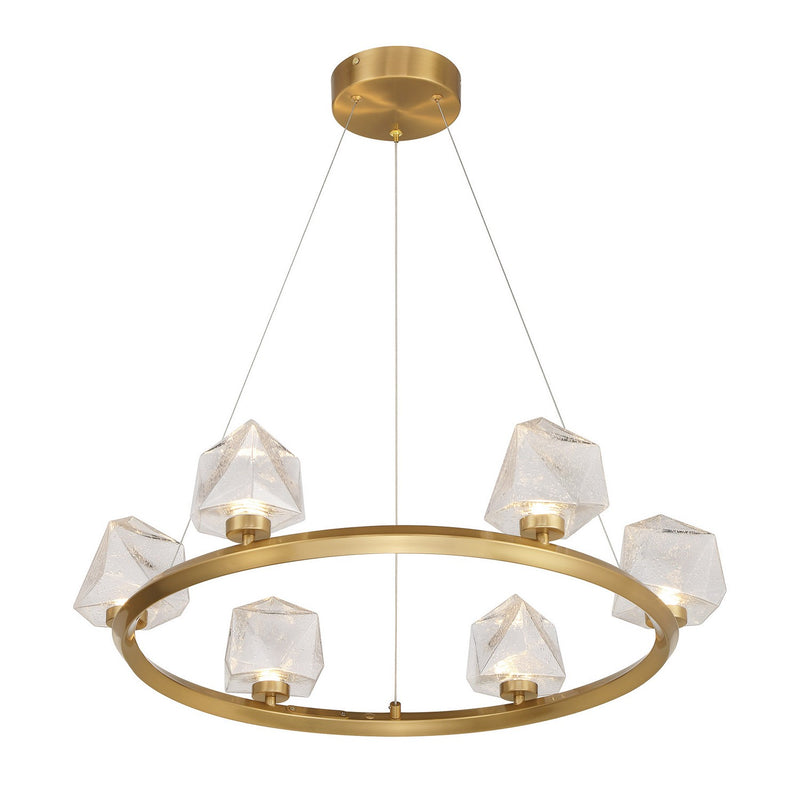 Savoy House 1-1237-6-322 LED Chandelier, Warm Brass (3)