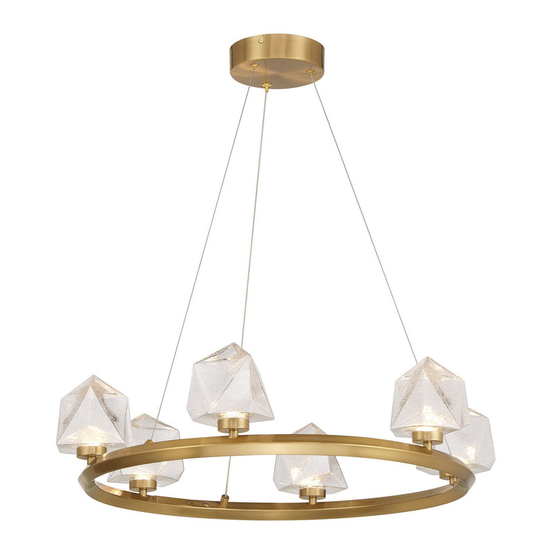 Savoy House 1-1237-6-322 LED Chandelier, Warm Brass (4)