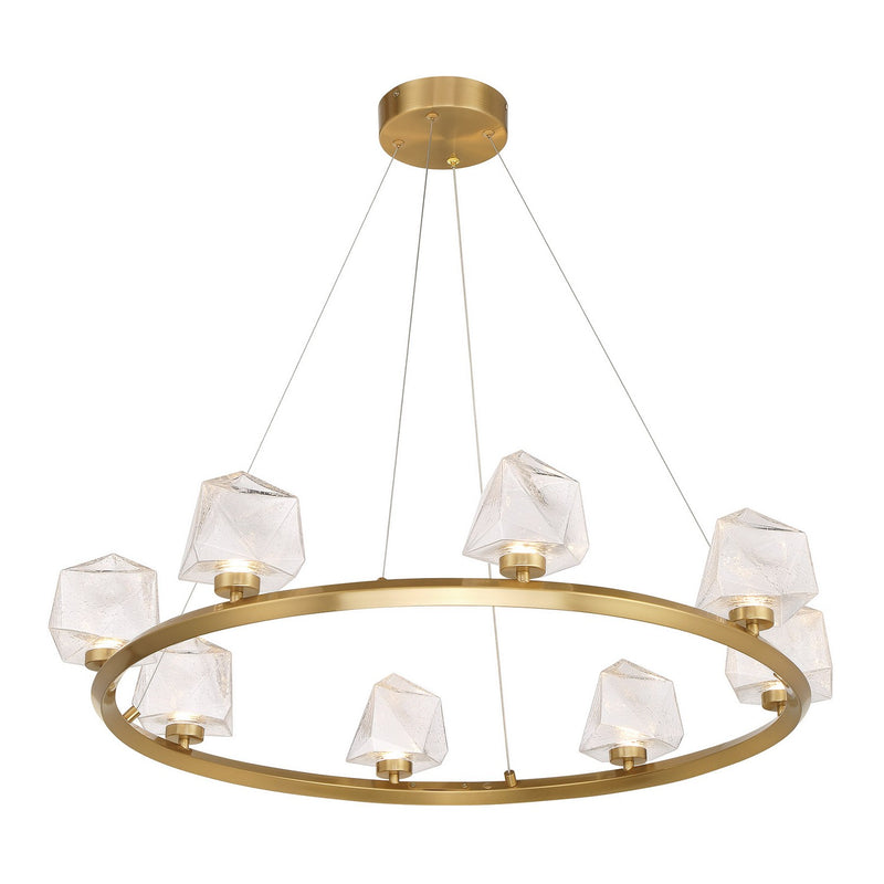 Savoy House 1-1238-8-322 LED Chandelier, Warm Brass (3)