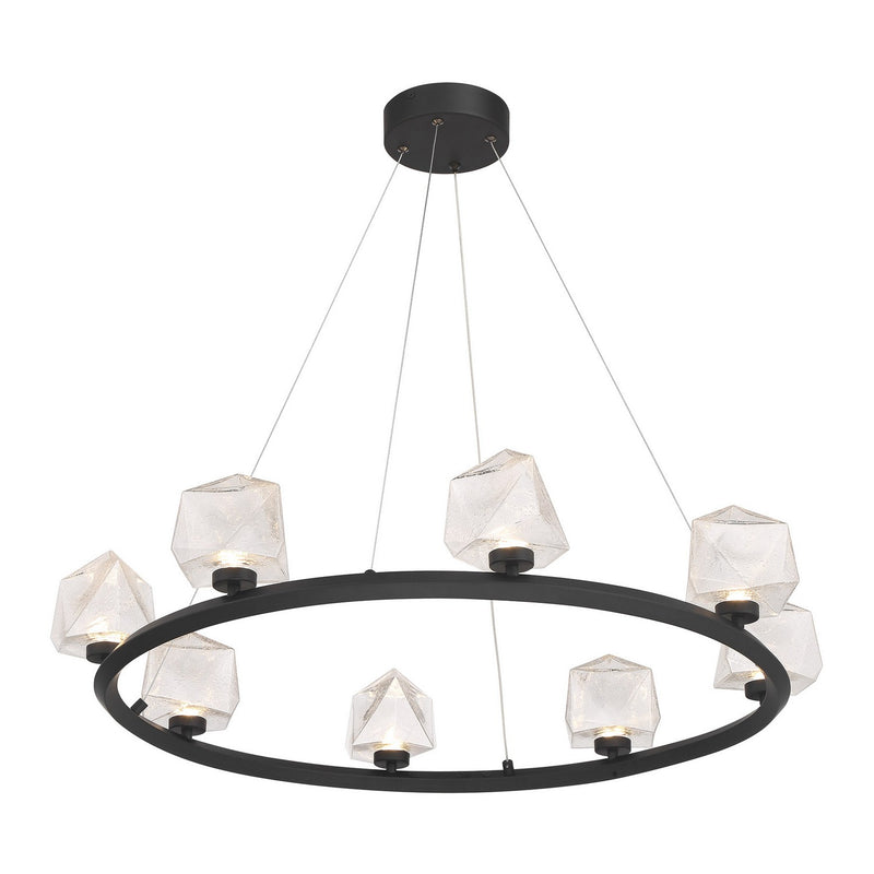 Savoy House 1-1238-8-89 LED Chandelier, Matte Black (3)
