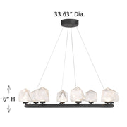 Savoy House 1-1238-8-89 LED Chandelier, Matte Black (6)