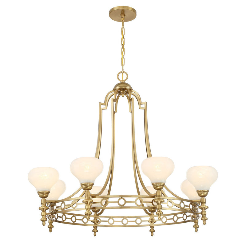 Savoy House 1-1605-8-322 Eight Light Chandelier, Warm Brass (2)