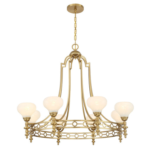 Savoy House 1-1605-8-322 Eight Light Chandelier, Warm Brass (2)