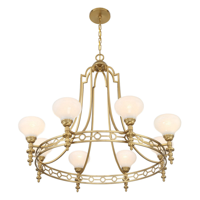 Savoy House 1-1605-8-322 Eight Light Chandelier, Warm Brass (3)