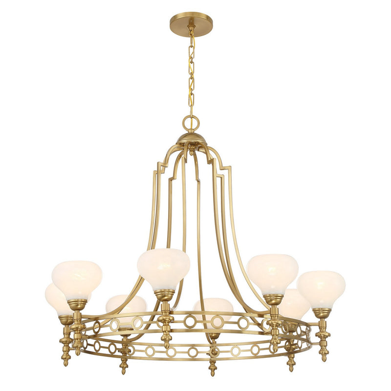 Savoy House 1-1605-8-322 Eight Light Chandelier, Warm Brass (4)