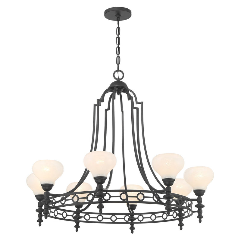 Savoy House 1-1605-8-89 Eight Light Chandelier, Matte Black (4)
