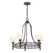 Savoy House 1-1606-5-89 Five Light Chandelier, Matte Black (4)