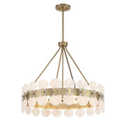 Savoy House 1-3605-6-127 Six Light Chandelier, Noble Brass (2)