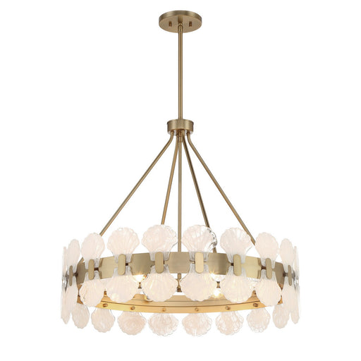 Savoy House 1-3605-6-127 Six Light Chandelier, Noble Brass (2)