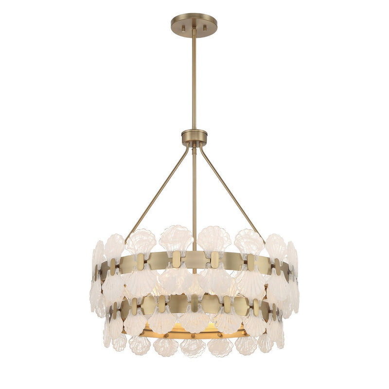 Savoy House 1-3606-5-127 Five Light Chandelier, Noble Brass (2)