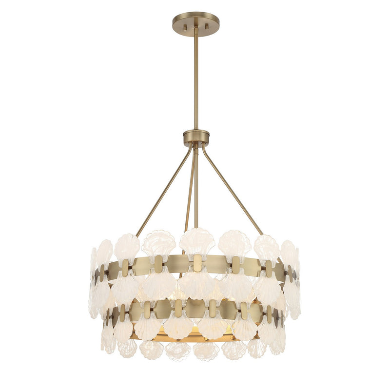 Savoy House 1-3606-5-127 Five Light Chandelier, Noble Brass (4)