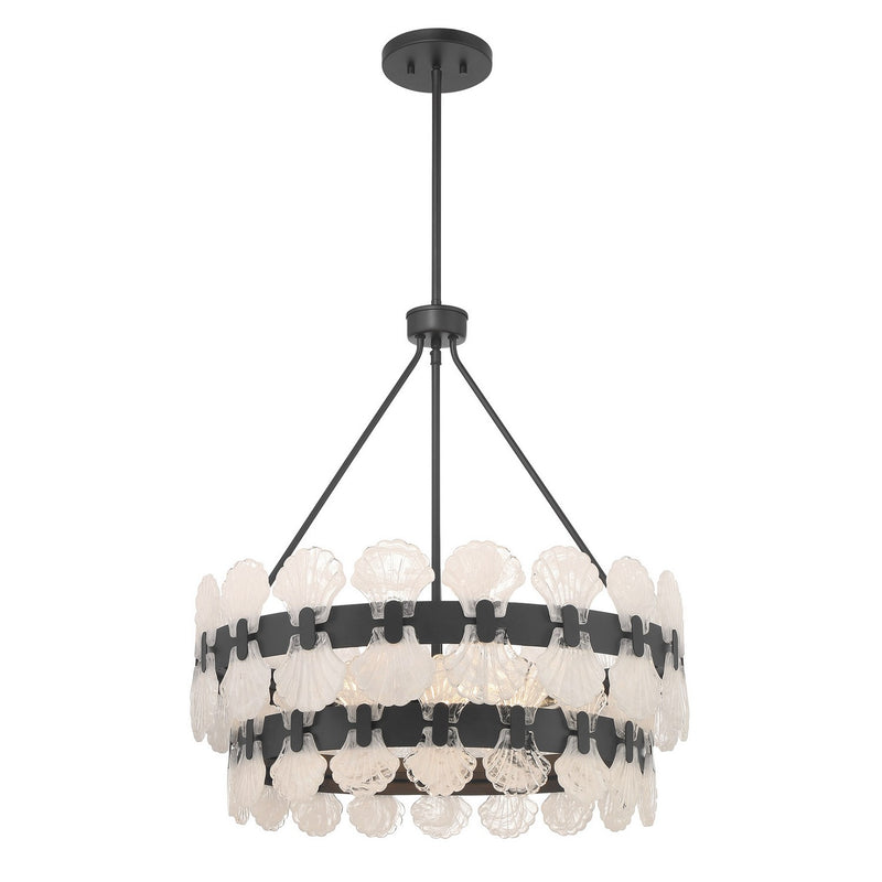 Savoy House 1-3606-5-89 Five Light Chandelier, Matte Black (2)
