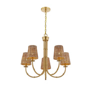 Savoy House 1-3960-5-322 Five Light Chandelier, Warm Brass (3)