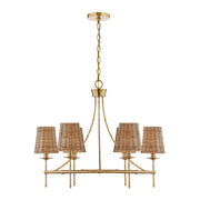 Savoy House 1-3961-6-322 Six Light Chandelier, Warm Brass (2)