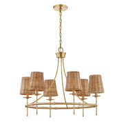 Savoy House 1-3961-6-322 Six Light Chandelier, Warm Brass (3)