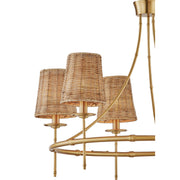 Savoy House 1-3961-6-322 Six Light Chandelier, Warm Brass (5)