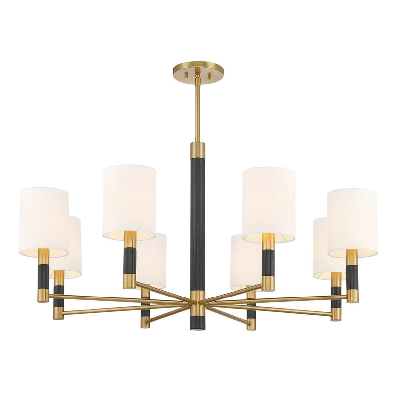 Savoy House 1-4605-8-322 Eight Light Chandelier, Warm Brass (2)