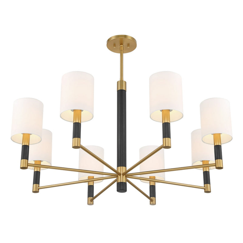 Savoy House 1-4605-8-322 Eight Light Chandelier, Warm Brass (3)
