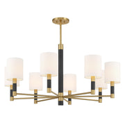 Savoy House 1-4605-8-322 Eight Light Chandelier, Warm Brass (4)