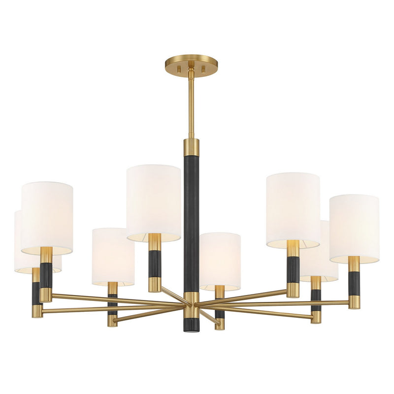 Savoy House 1-4605-8-322 Eight Light Chandelier, Warm Brass (4)