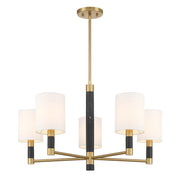 Savoy House 1-4606-5-322 Five Light Chandelier, Warm Brass (2)
