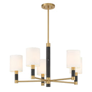 Savoy House 1-4606-5-322 Five Light Chandelier, Warm Brass (4)