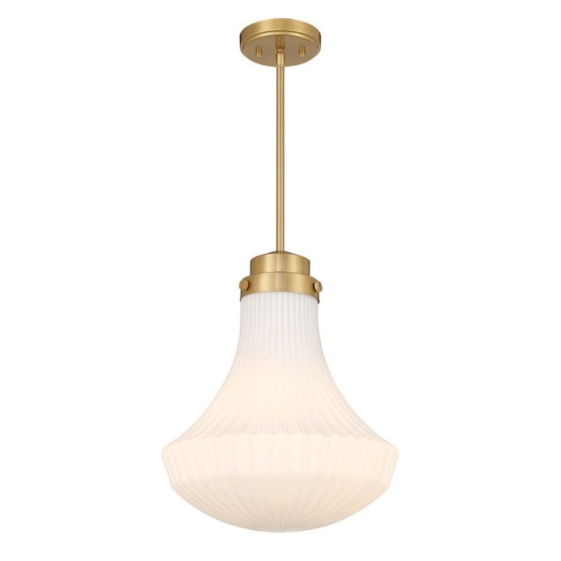 Savoy House 7-0108-1-322 One Light Pendant, Warm Brass (2)