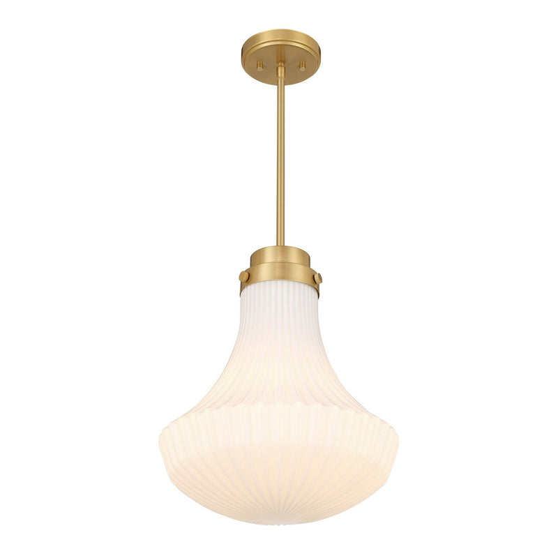 Savoy House 7-0108-1-322 One Light Pendant, Warm Brass (3)