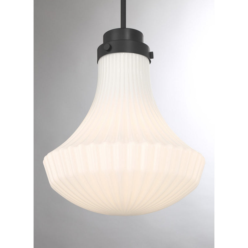 Savoy House 7-0108-1-89 One Light Pendant, Matte Black (5)