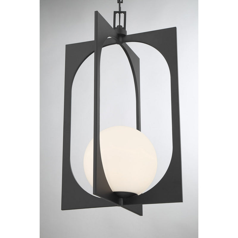 Savoy House 7-3999-1-89 One Light Pendant, Matte Black (6)