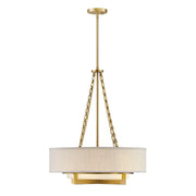 Savoy House 7-4999-4-322 Four Light Pendant, Warm Brass (2)