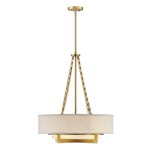 Savoy House 7-4999-4-322 Four Light Pendant, Warm Brass (2)