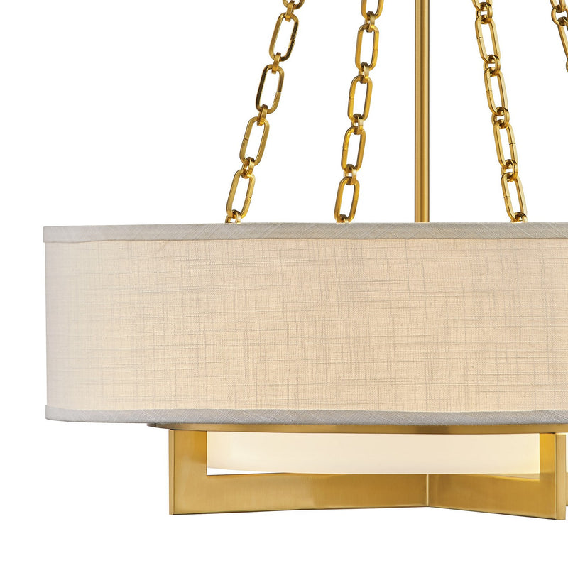 Savoy House 7-4999-4-322 Four Light Pendant, Warm Brass (5)