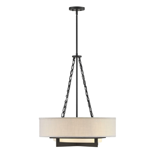 Savoy House 7-4999-4-89 Four Light Pendant, Matte Black (2)