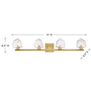 Savoy House 8-1239-4-322 LED Bathroom Vanity, Warm Brass (5)