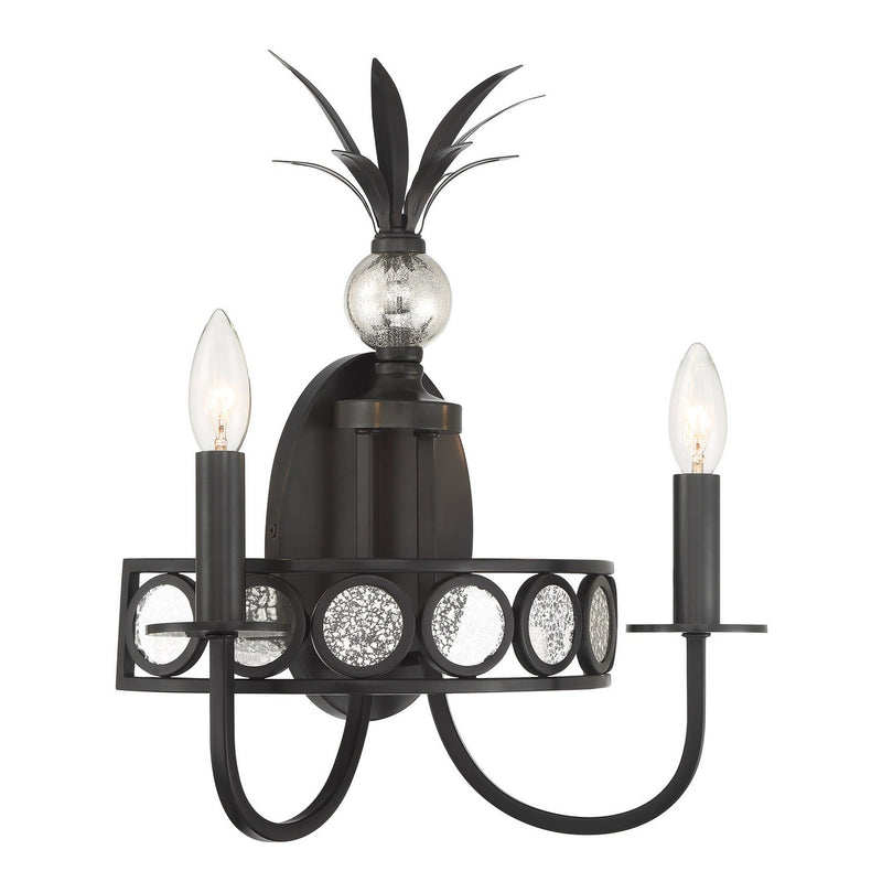 Savoy House 9-1207-2-188 Two Light Wall Sconce, Black Tourmaline (2)