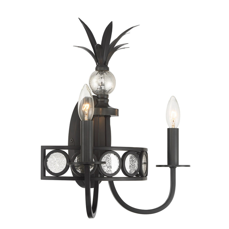 Savoy House 9-1207-2-188 Two Light Wall Sconce, Black Tourmaline (3)